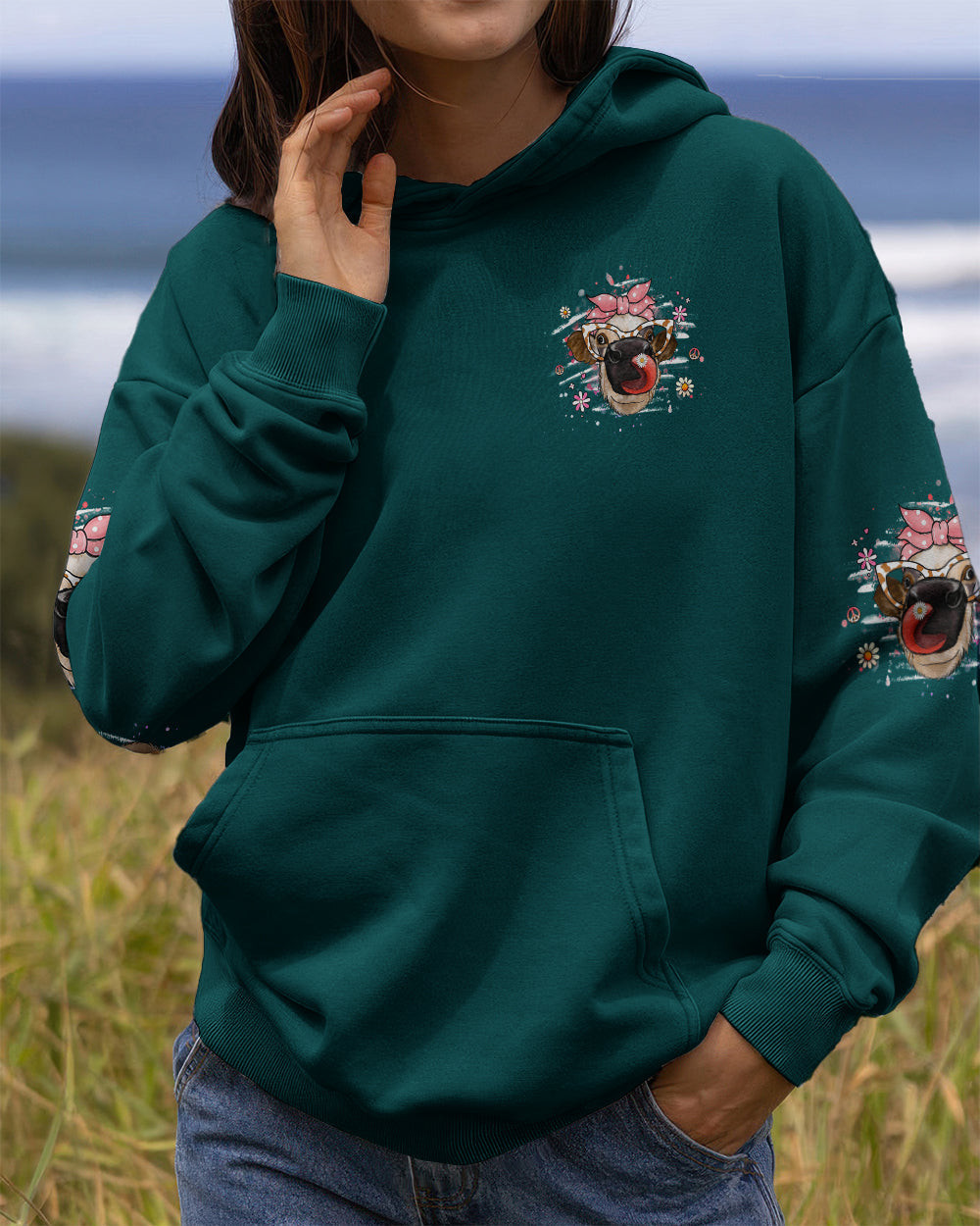 Cow Apparently I Have An Attitude Hoodie Funny Highland Cow Pullover Gift For Lady - Image 2