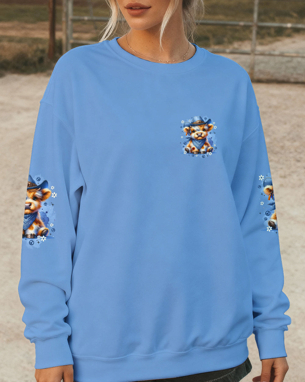 Cow Apparently I Have An Attitude Sweatshirt Cute Cowboy Cow Apparel Gift For Farm Lovers
