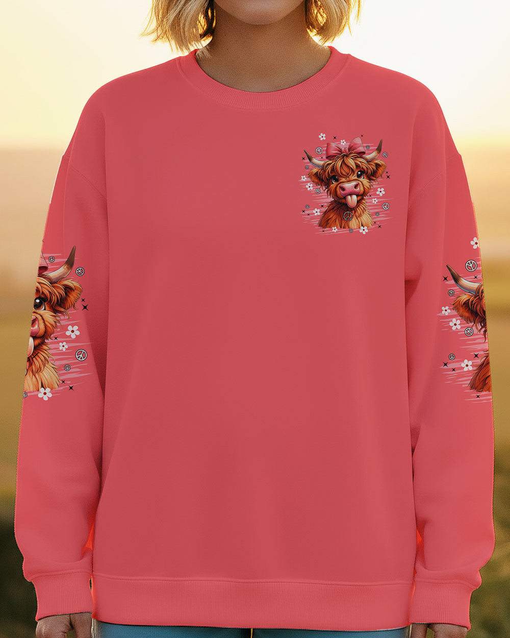 Cow Apparently I Have An Attitude Sweatshirt Funny Farm Animal Merch Gift For Farm Girls - Image 2