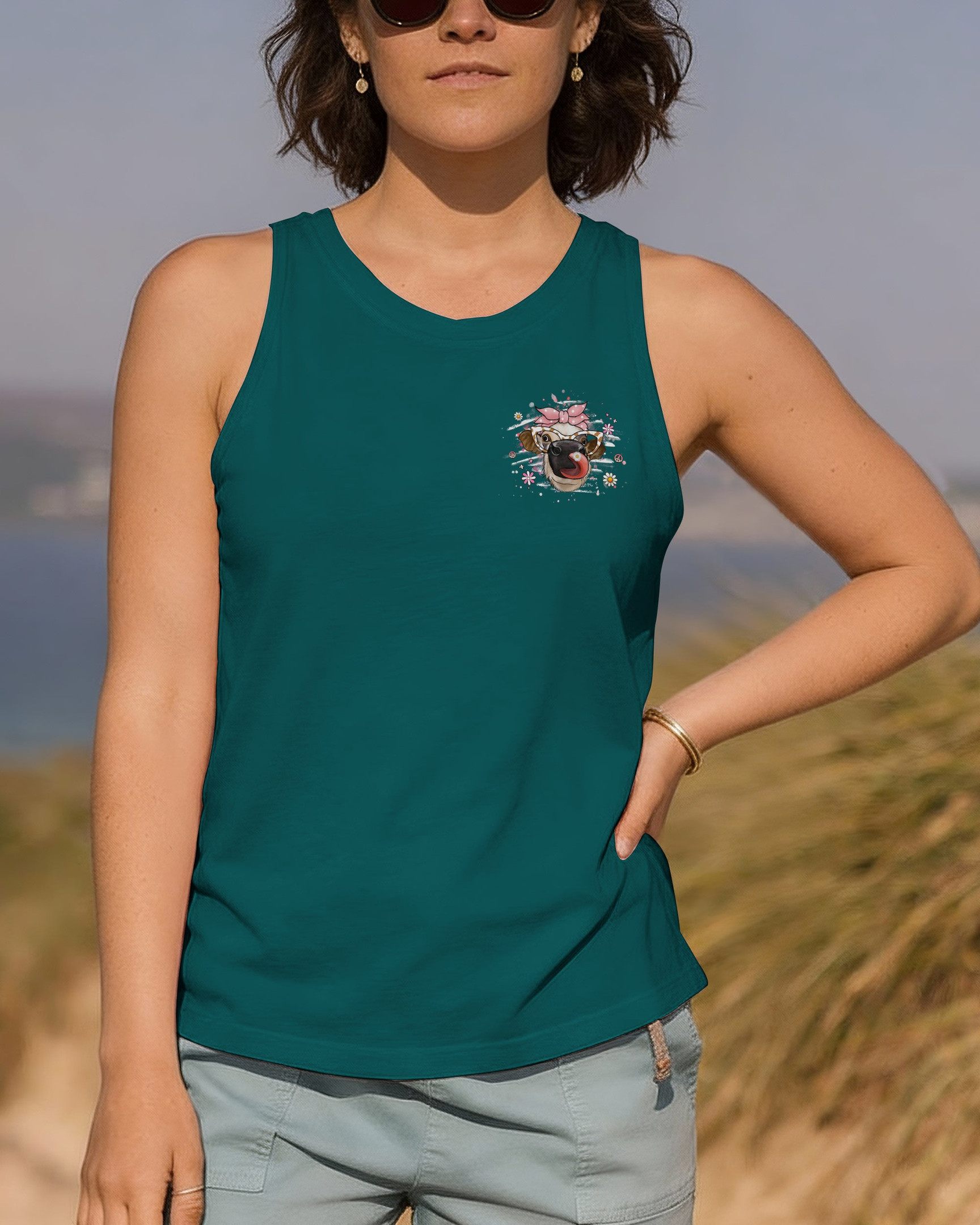Cow Apparently I Have An Attitude Tank Top Funny Highland Cow Merch Gift For Lady