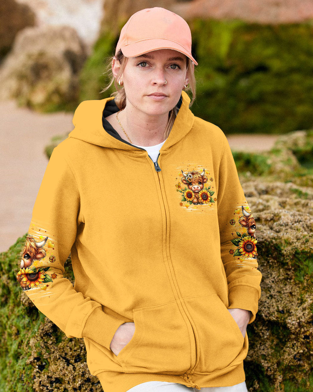 Cow Be Someone's Sunshine Zipper Hoodie Inspirational Cow Sunflowers Merch Gift For Farm Lovers
