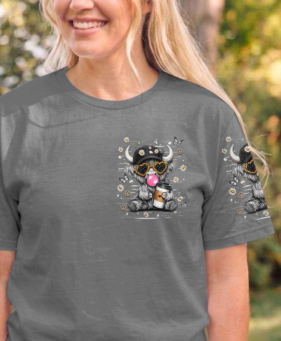 Cow Suck It Up Buttercup T-Shirt Rocker Highland Cow Merch Gift For Farm Animals Fan