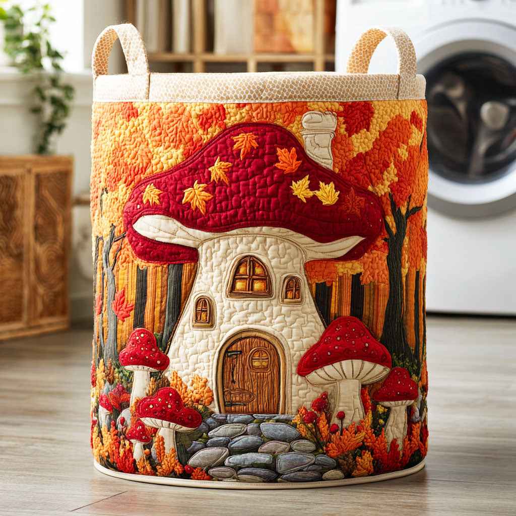 Cozy Autumn Quilted Laundry Basket Dirty Clothes Hampers Last Minute Gifts For Mom