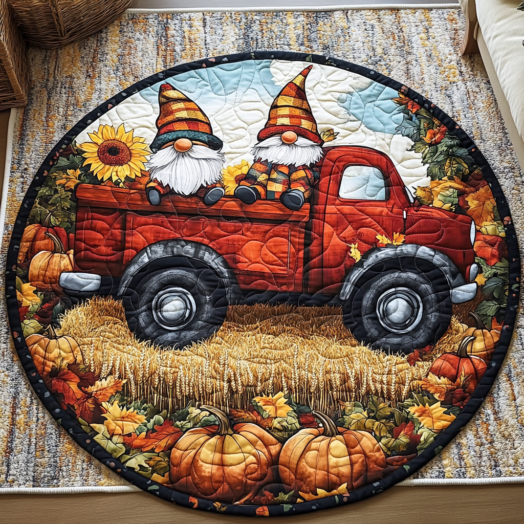 Cozy Autumn Quilted Round Mat Living Room Theme Ideas Fall Autumn Gifts For Her