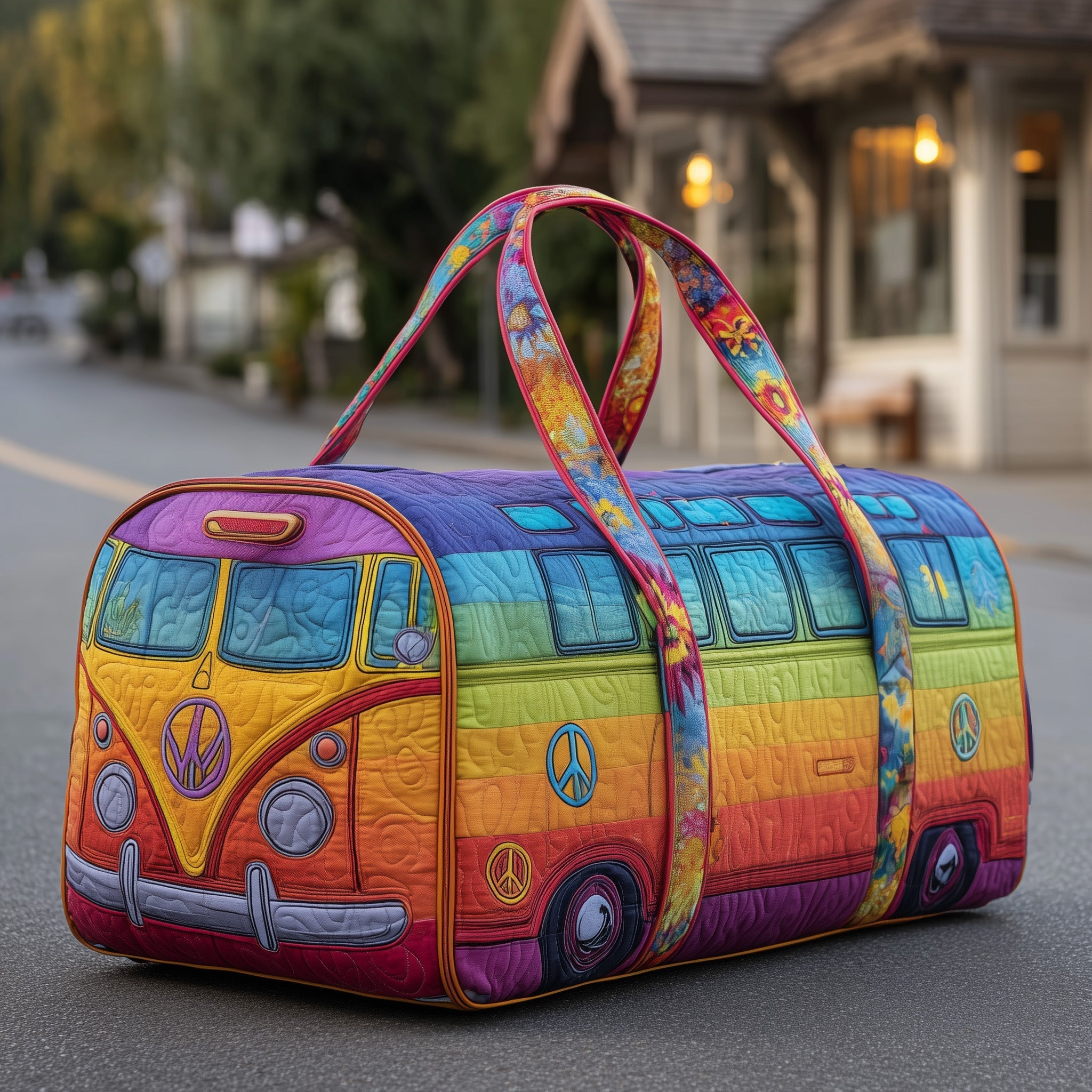 Cozy Camper Quilted Duffle Bag Best Weekender Bag For Women Best Mother's Day Gifts For Wife