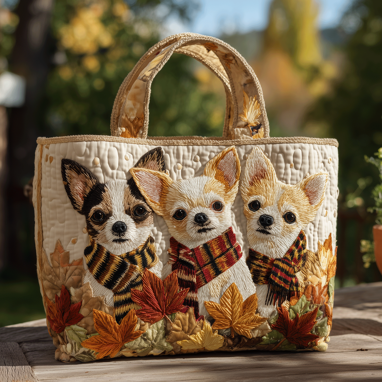 Cozy Chihuahua Quilted Tote Bag The Best Tote Useful Gifts For Mom