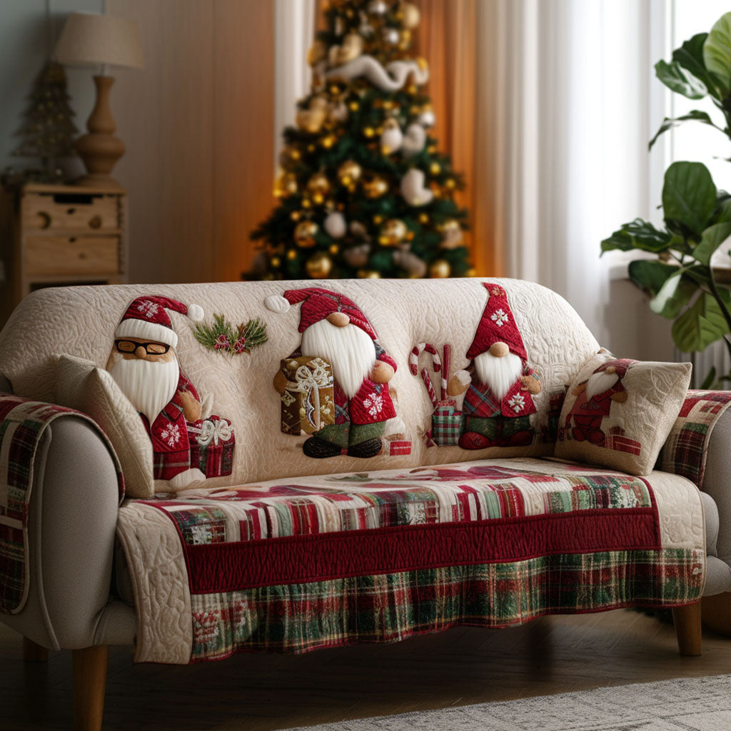Cozy Christmas Companions Quilted Sofa Cover Christmas Sofa Cover Unusual Christmas Gifts
