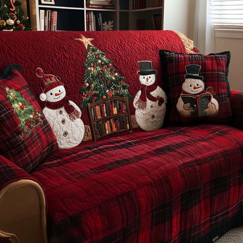 Cozy Frosty Nights Quilted Sofa Cover Best Sofa Covers Cool Gifts For Book Lovers