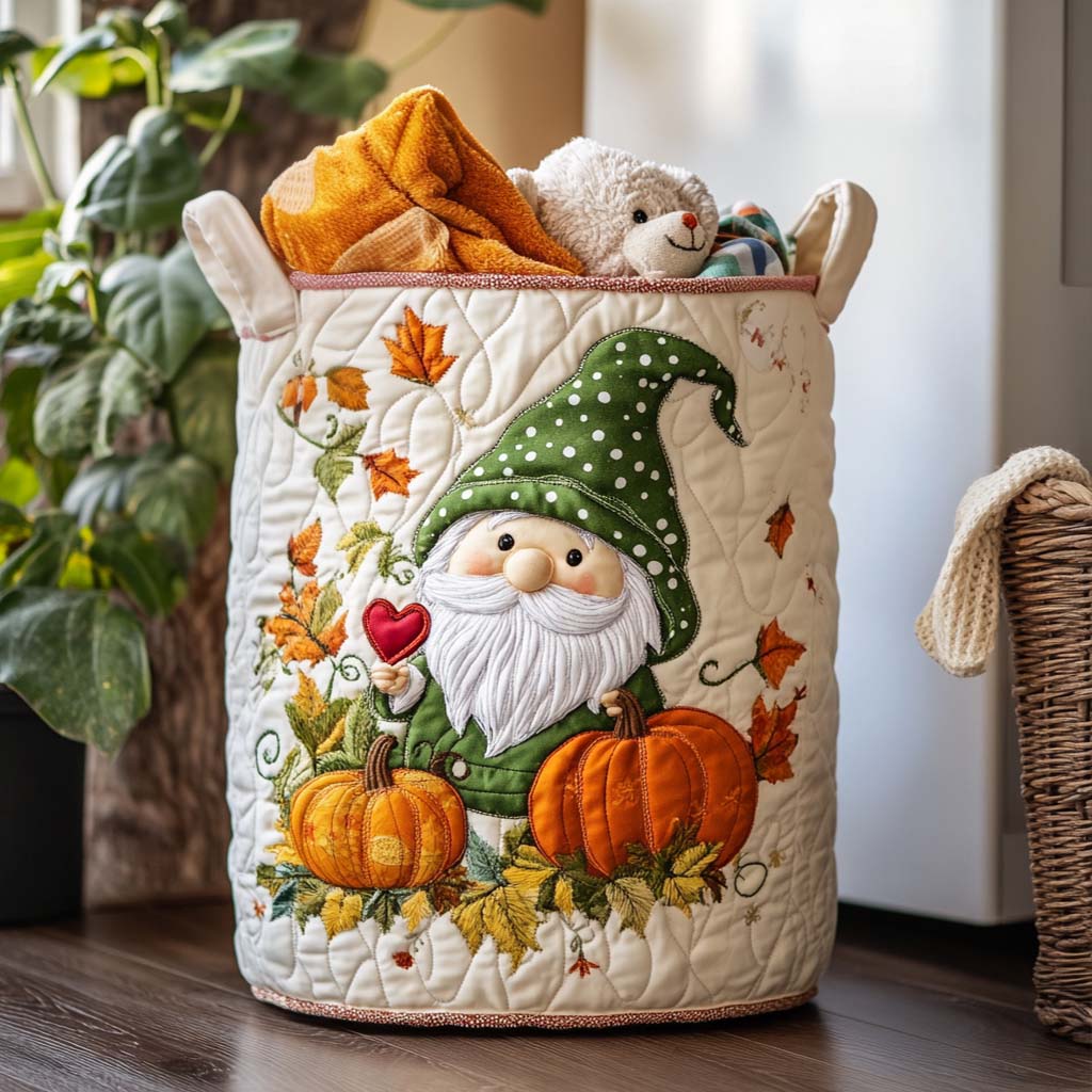 Cozy Gnome Time Quilted Laundry Basket Dirty Clothes Hampers Best Gifts To Get Your Mom
