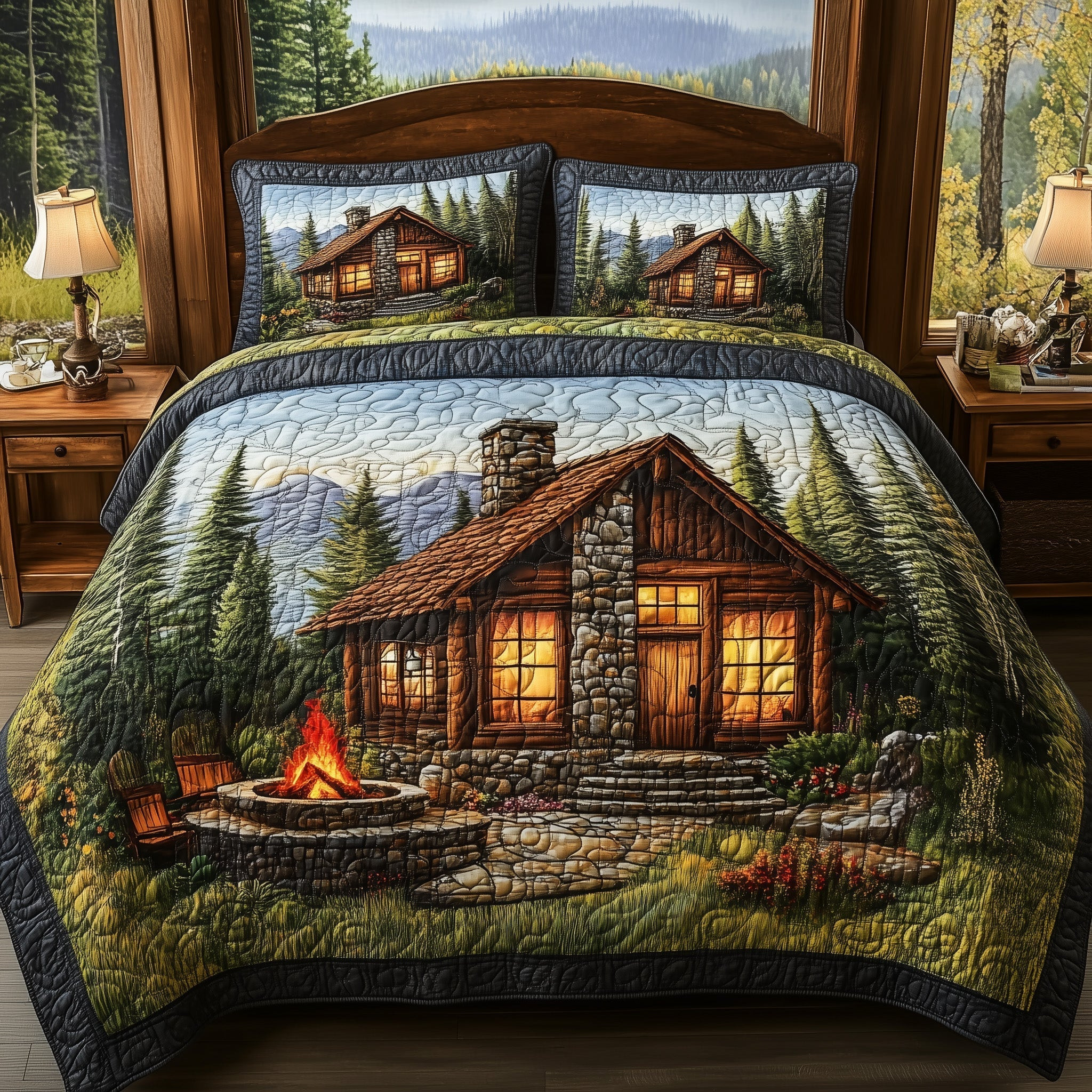 Cozy Harmony Quilted Bedding Set Nice Bed Sheet Sets Fathers Day Gifts For Husband