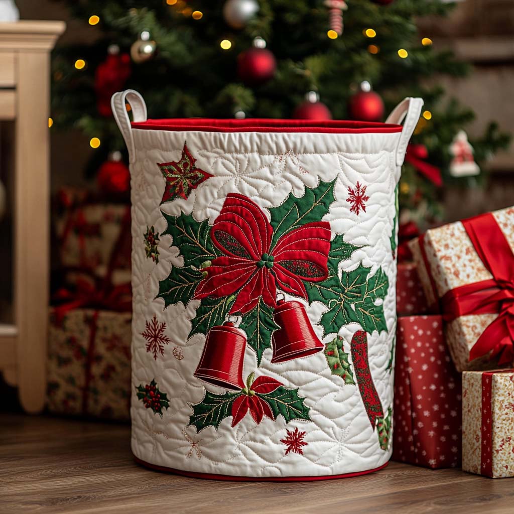Cozy Noel Quilted Laundry Basket Biggest Laundry Basket Christmas Gift For Girlfriend