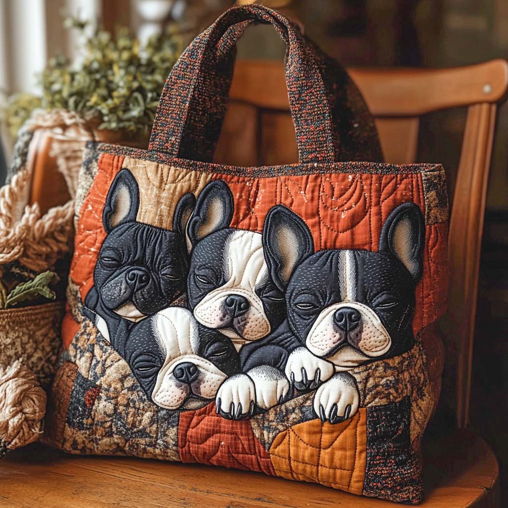 Cozy Quartet Quilted Tote Bag Best Women's Shoulder Bags Nice Gifts For Mom