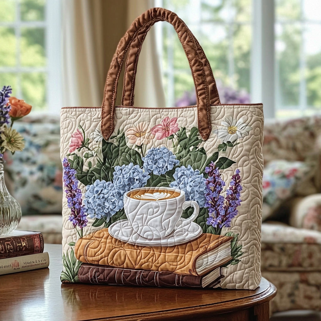 Cozy Stacks Quilted Tote Bag Best Shoulder Handbags Great Book Lover Gifts
