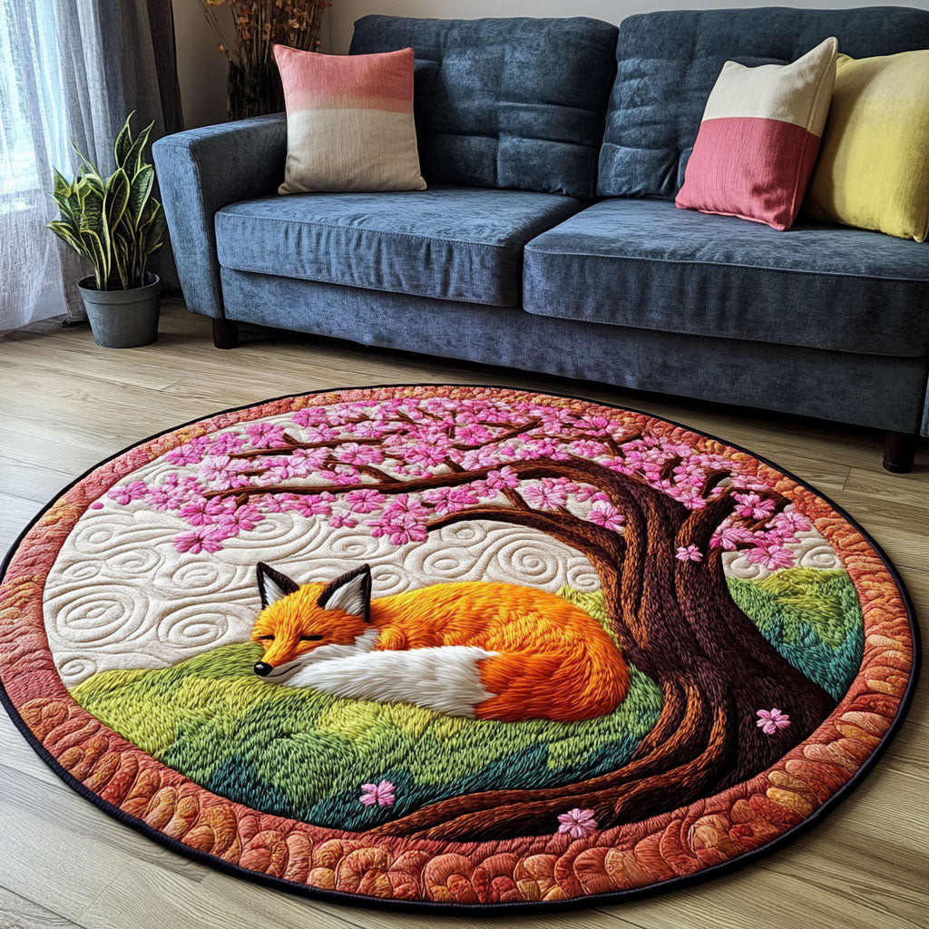 Crimson Tail Quilted Round Mat Family Room Furniture Ideas Mothers Day Gift For Daughter