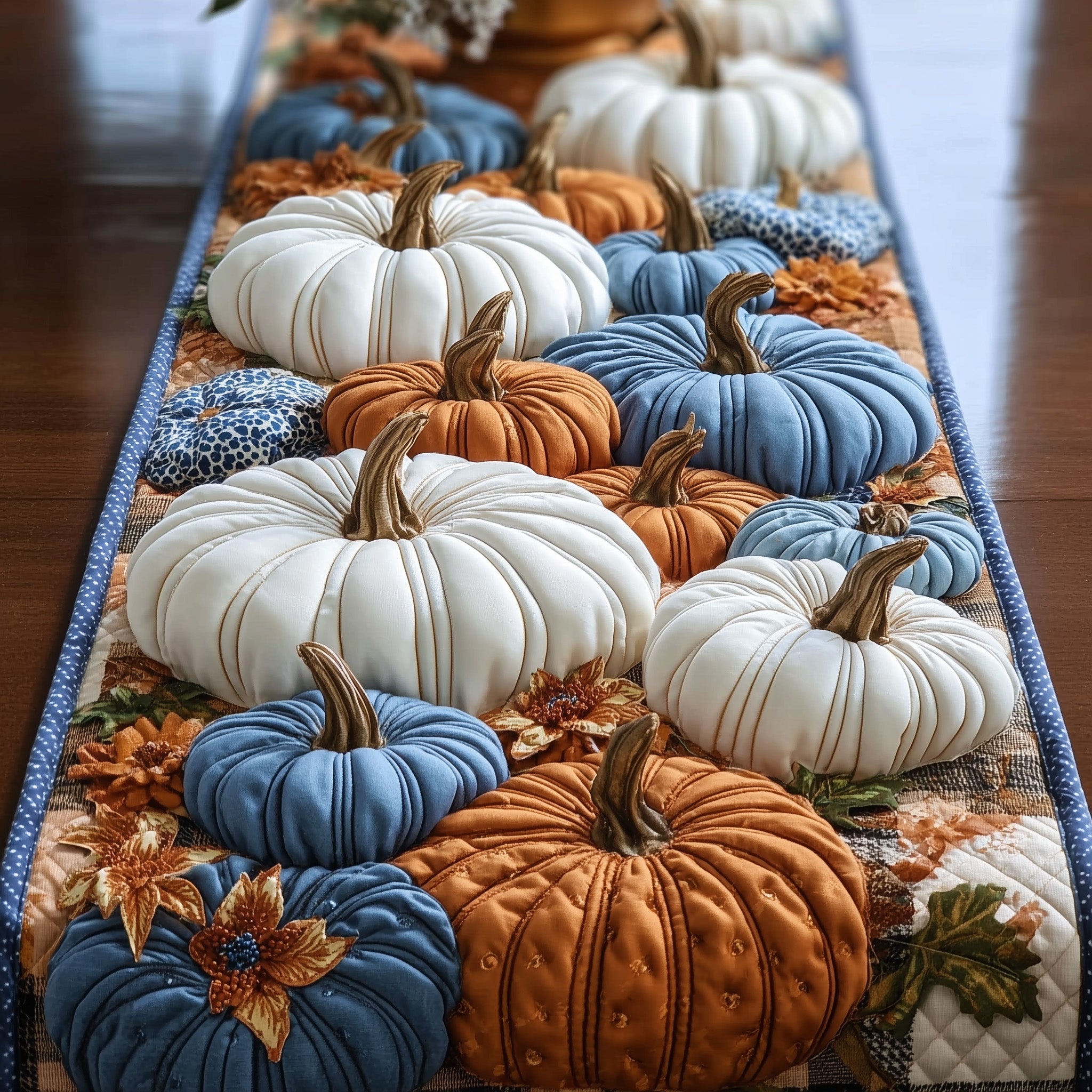 Crisp Autumn Patch Quilted Table Runner Table Runner For Dining Table Cozy Fall Gift Ideas