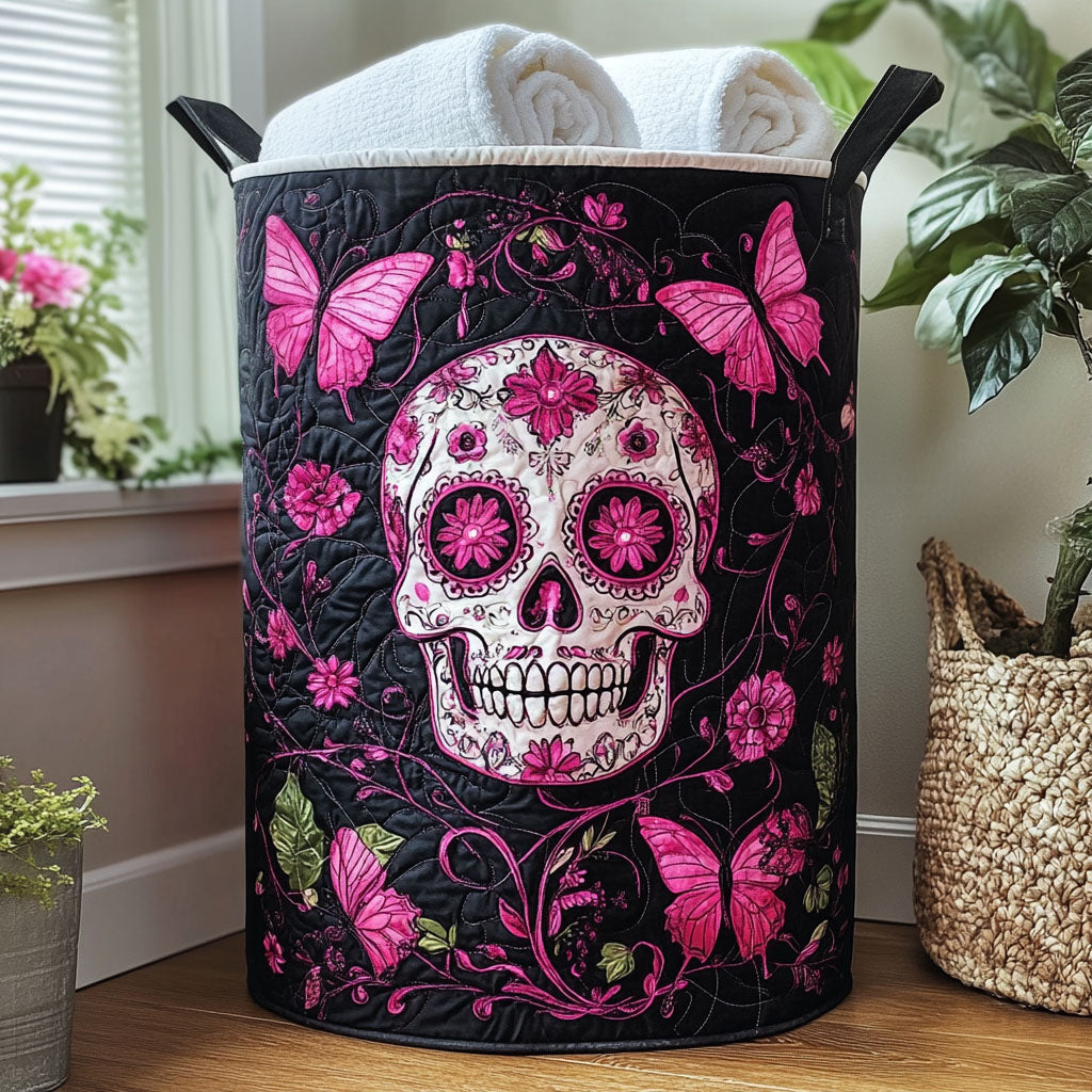 Crypt Keeper Quilted Laundry Basket Unique Laundry Hamper Day Of The Dead Gift