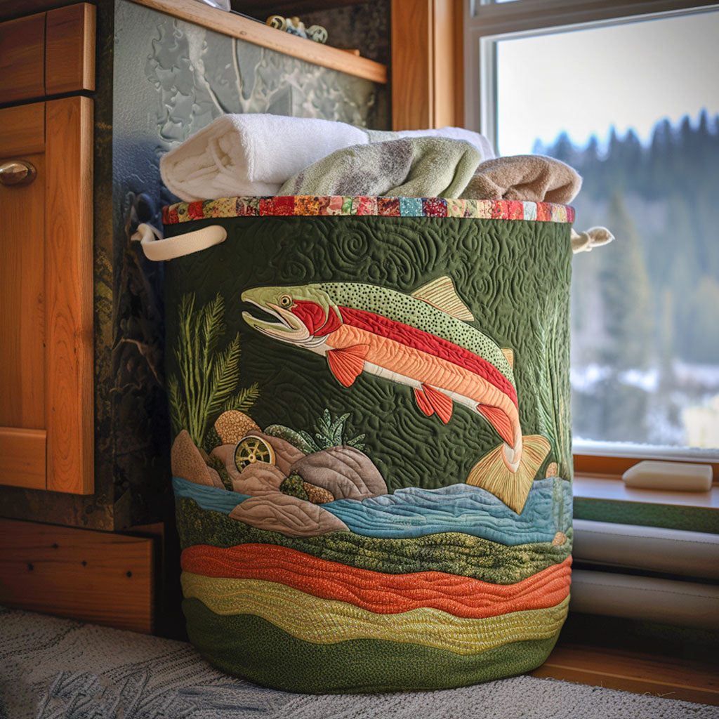 Crystal Current Quilted Laundry Basket Unique Cool Laundry Basket Top Father's Day Gifts