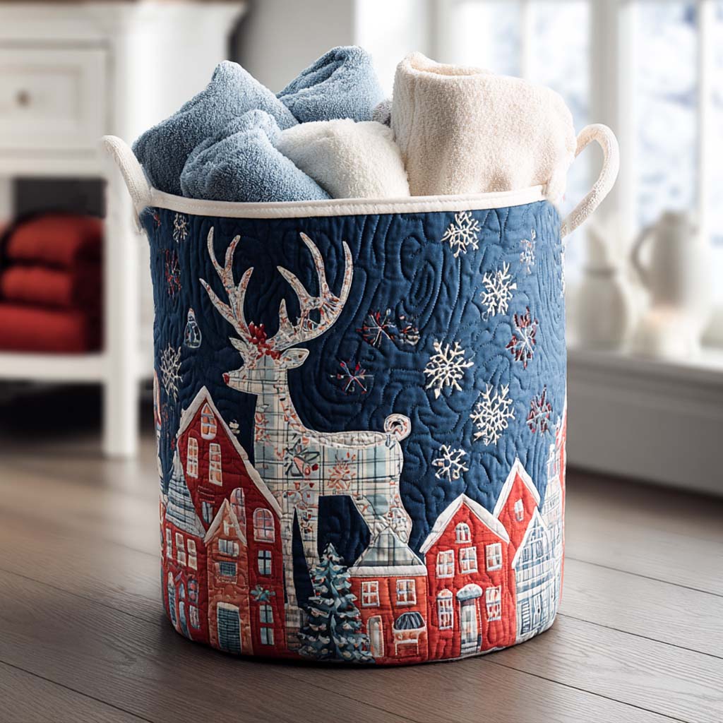 Crystal Hooves Quilted Laundry Basket Laundry Room Decor Xmas Gifts For Mother In Law