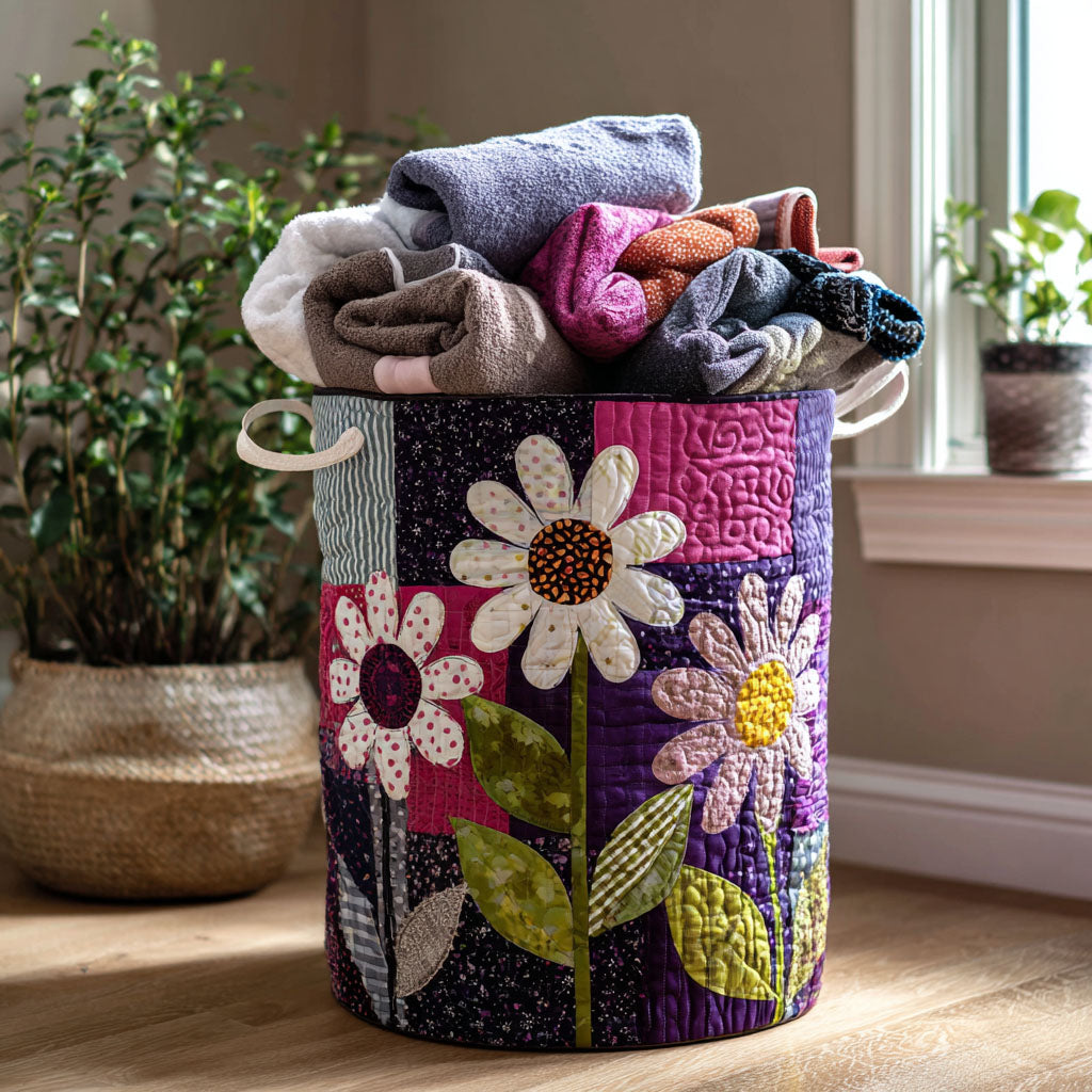 Cuddle Garden Quilted Laundry Basket Decor Laundry Basket Unique Gifts For Mother