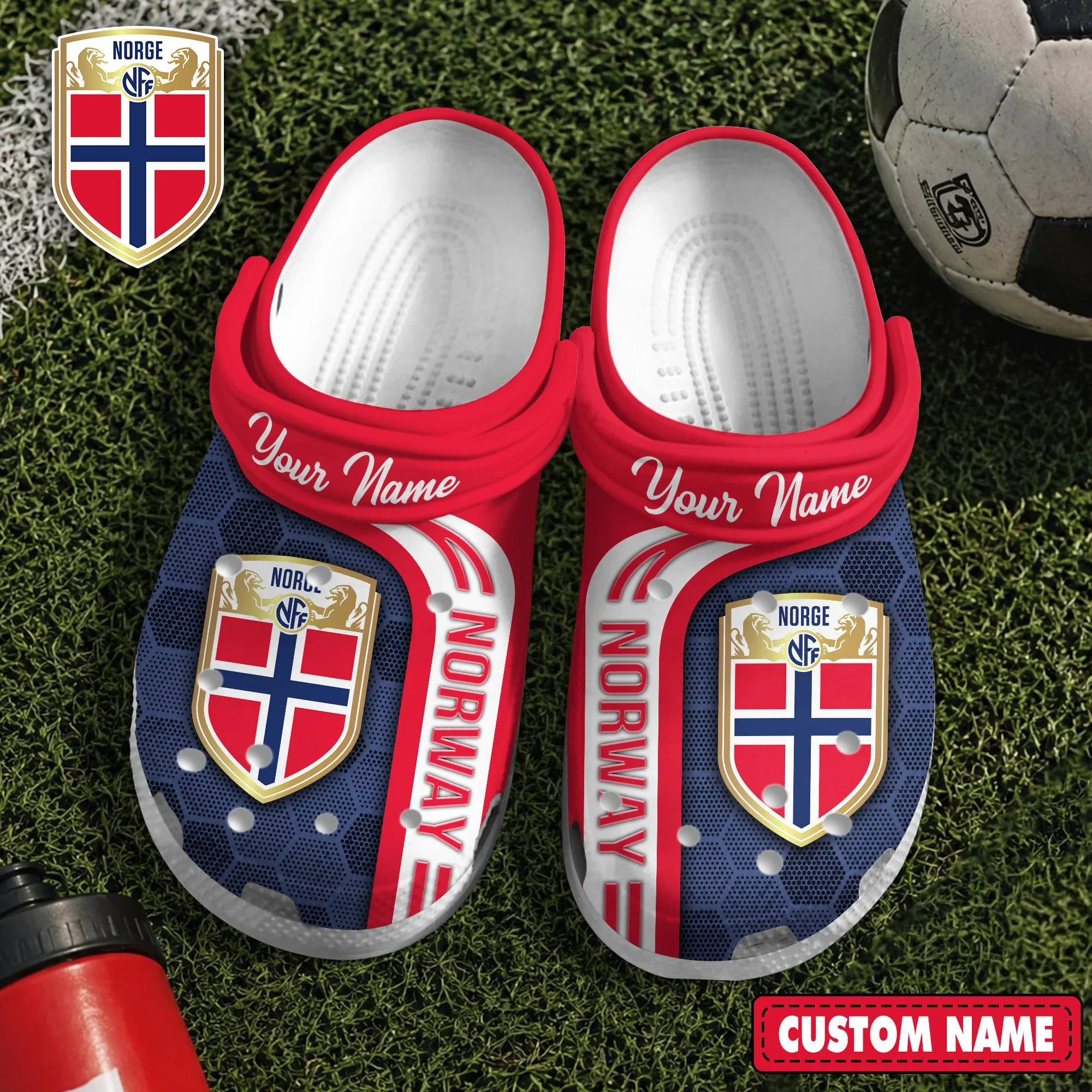Custom Norway FIFA World Cup 2026 Clogs Norway World Cup Merch Football Fan Gift