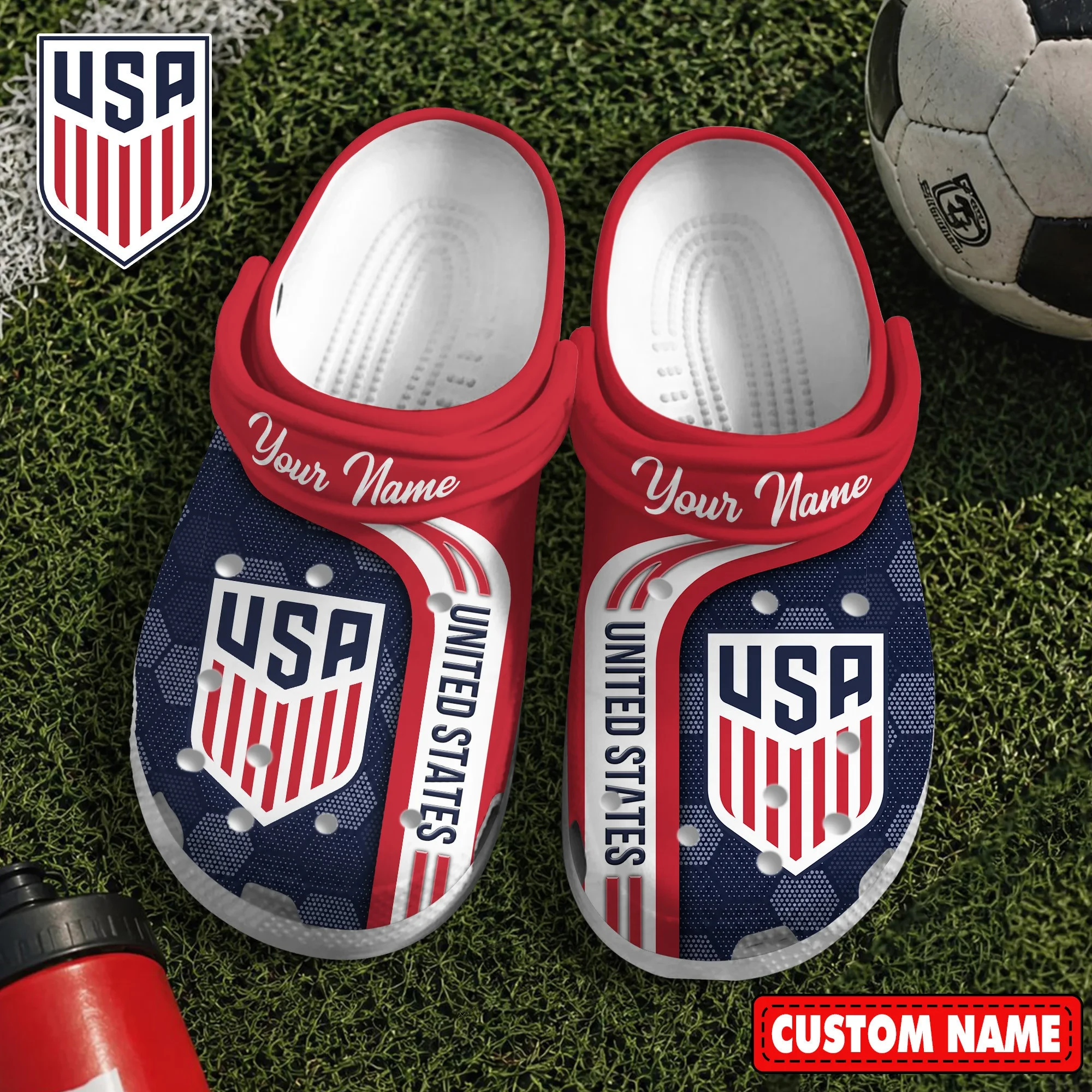 Custom USA 2026 FIFA World Cup Clogs World Cup 2026 USA Clogs Gift For Soccer Lover