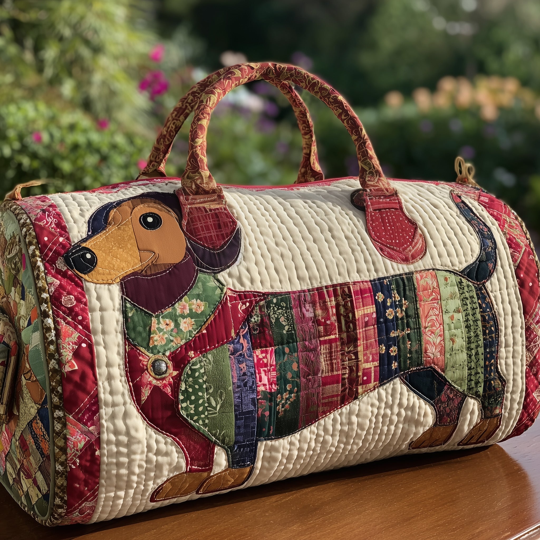 Dachshund Quilted Duffle Bag Best Duffel Gifts With Dachshunds On Them