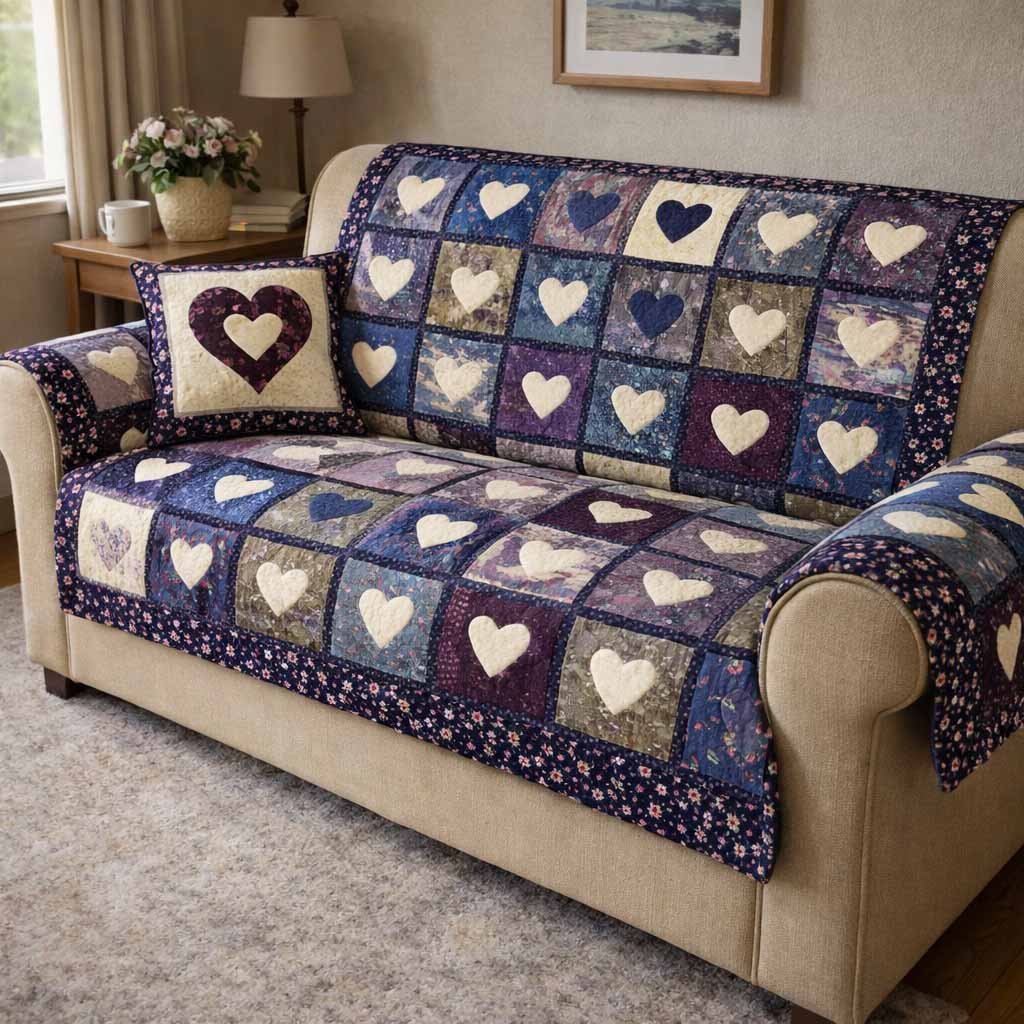 Daisy Porch Quilted Sofa Cover Cool Sofa Covers Christmas Gifts For Couple