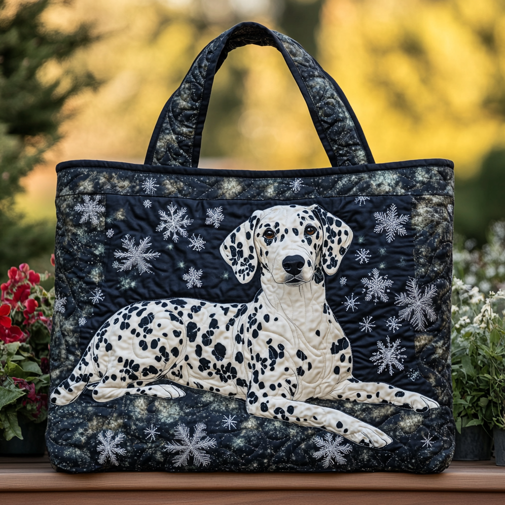 Dalmatian Charm Quilted Tote Bag Best Everyday Tote Awesome Mother's Day Gifts 2026