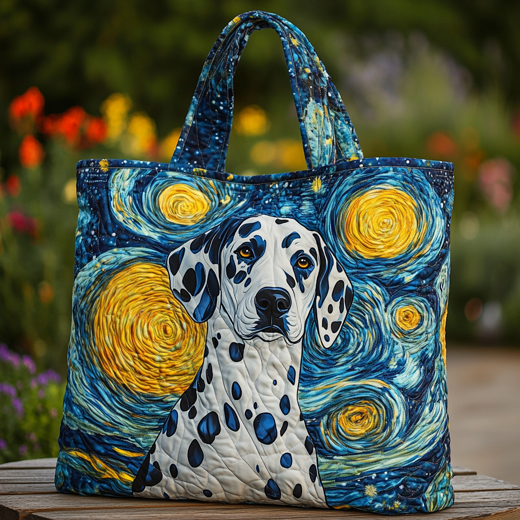 Dalmatian Grace Quilted Tote Bag Great Tote Bags Mother's Day For Grandma