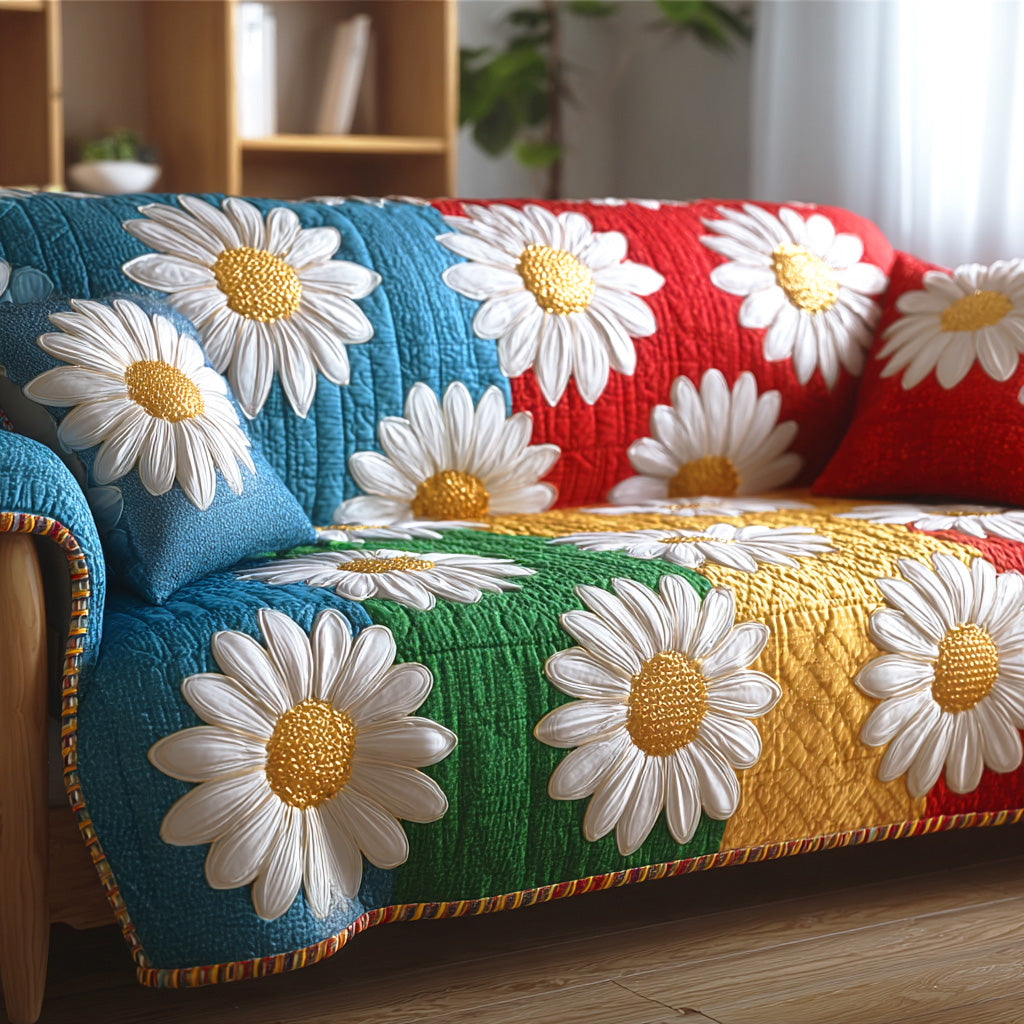 Dandelion Dream Quilted Sofa Cover Living Room Furnishing Ideas Present Ideas For Mom
