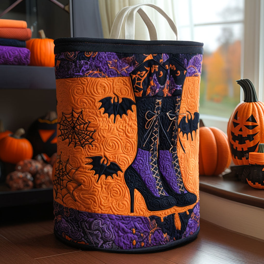 Dark Moon Magic Quilted Laundry Basket Best Foldable Laundry Basket Halloween Gifts For Adults