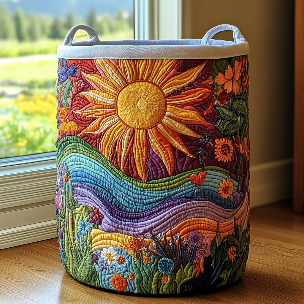 Dawn Meadow Quilted Laundry Basket House Decor Good Mothers Day Gift Ideas