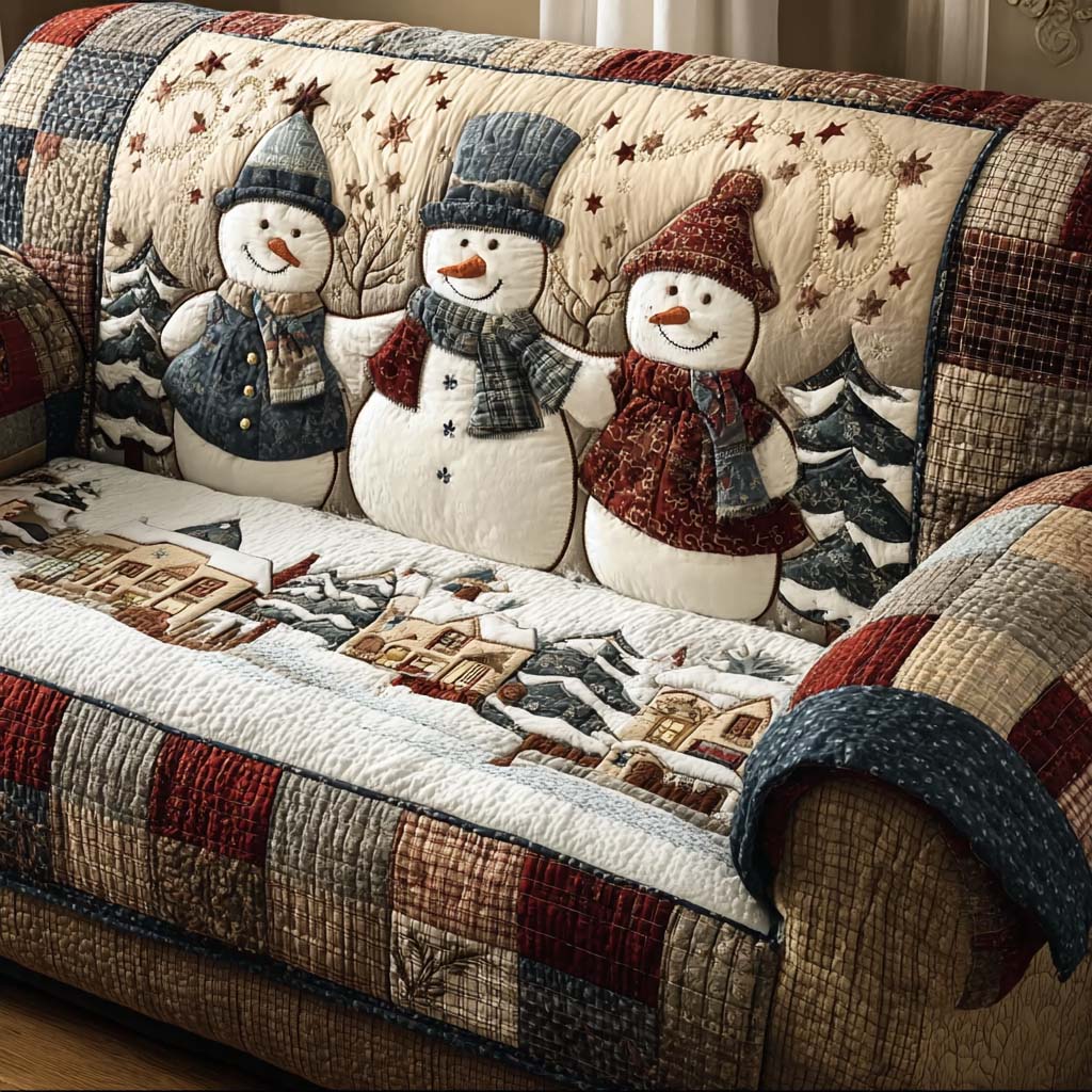 December Frost Quilted Sofa Cover Covers For Sofas Gifts For Christmas For Mother In Law