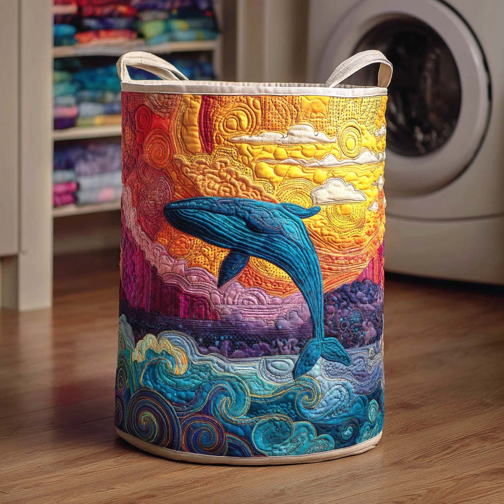 Deep Tide Quilted Laundry Basket Unique Cool Laundry Basket Awesome Mother's Day Gifts