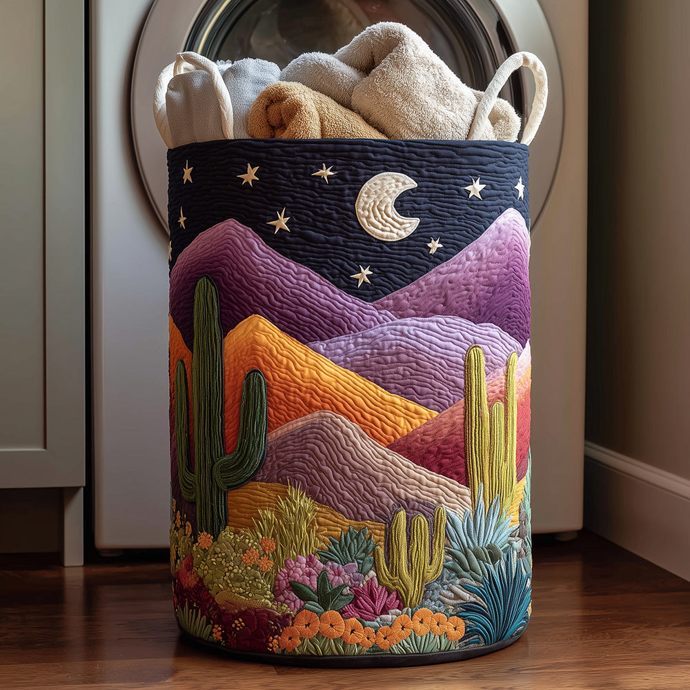 Desert Dreamscape Quilted Laundry Basket Home Decorations Mother's Day For Grandma