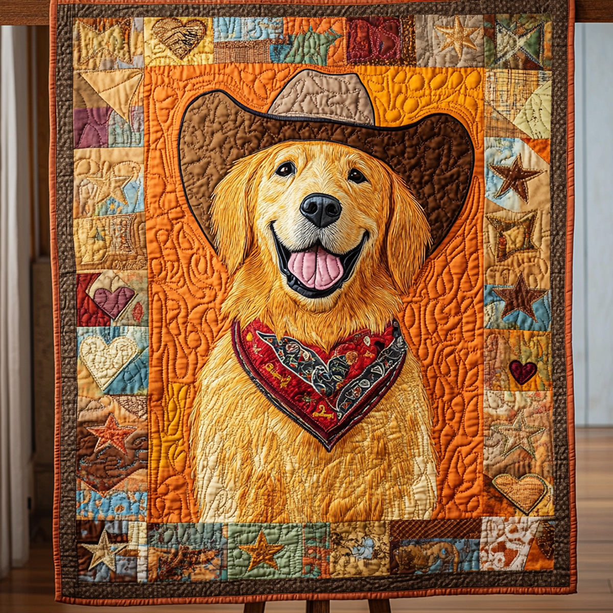 Desert Gold Quilted Blanket Nice Bedding Sets Western Cowboy Gifts For Dad
