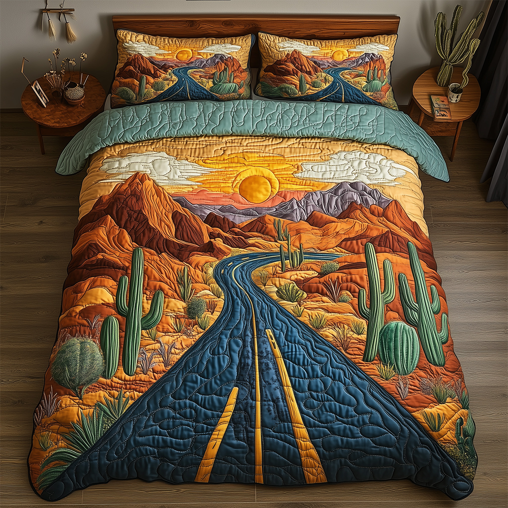 Desert Highway Quilted Bedding Set Best Queen Sheets Presents To Get Your Mom