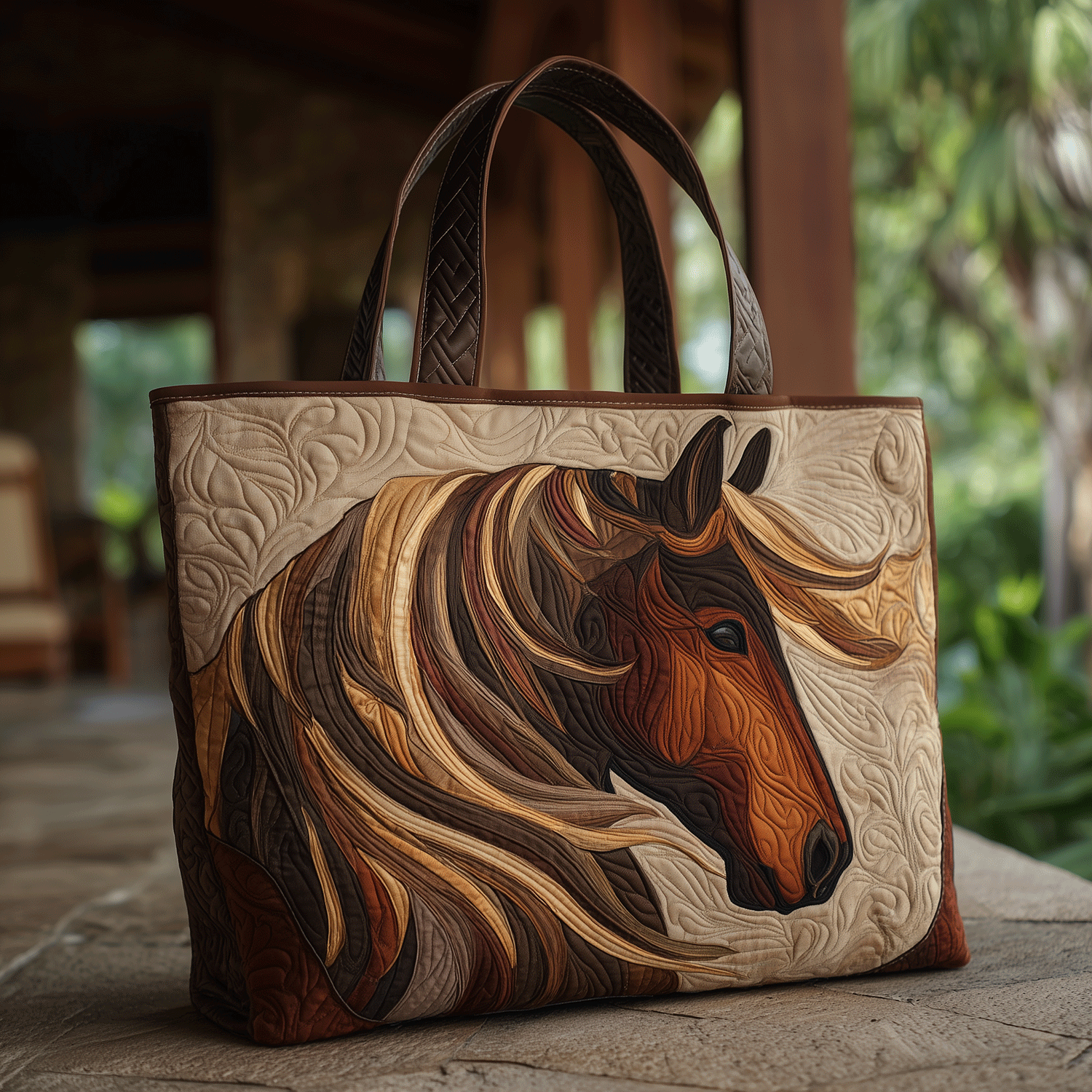 Desert Horse Quilted Tote Bag Best Ladies Tote Bags Best Mothers Day Ideas