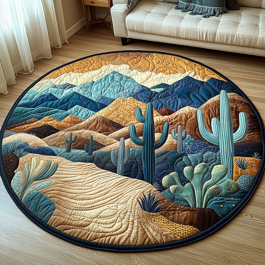 Desert Mirage Quilted Round Mat Round Mats For Sale Presents For Mom Birthday