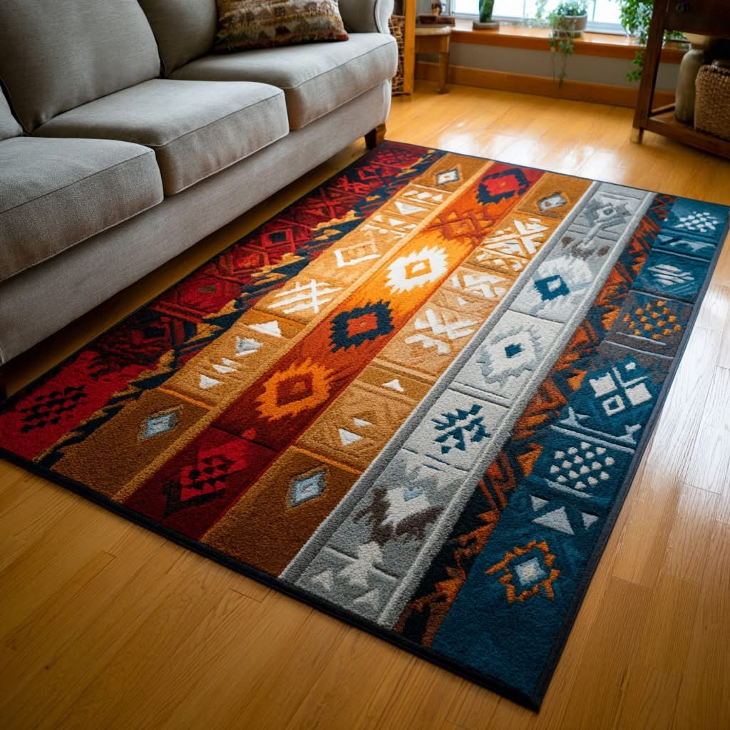 Desert Stripes Area Rug Living Room Decor Ideas Best Father's Day Gifts For Dad
