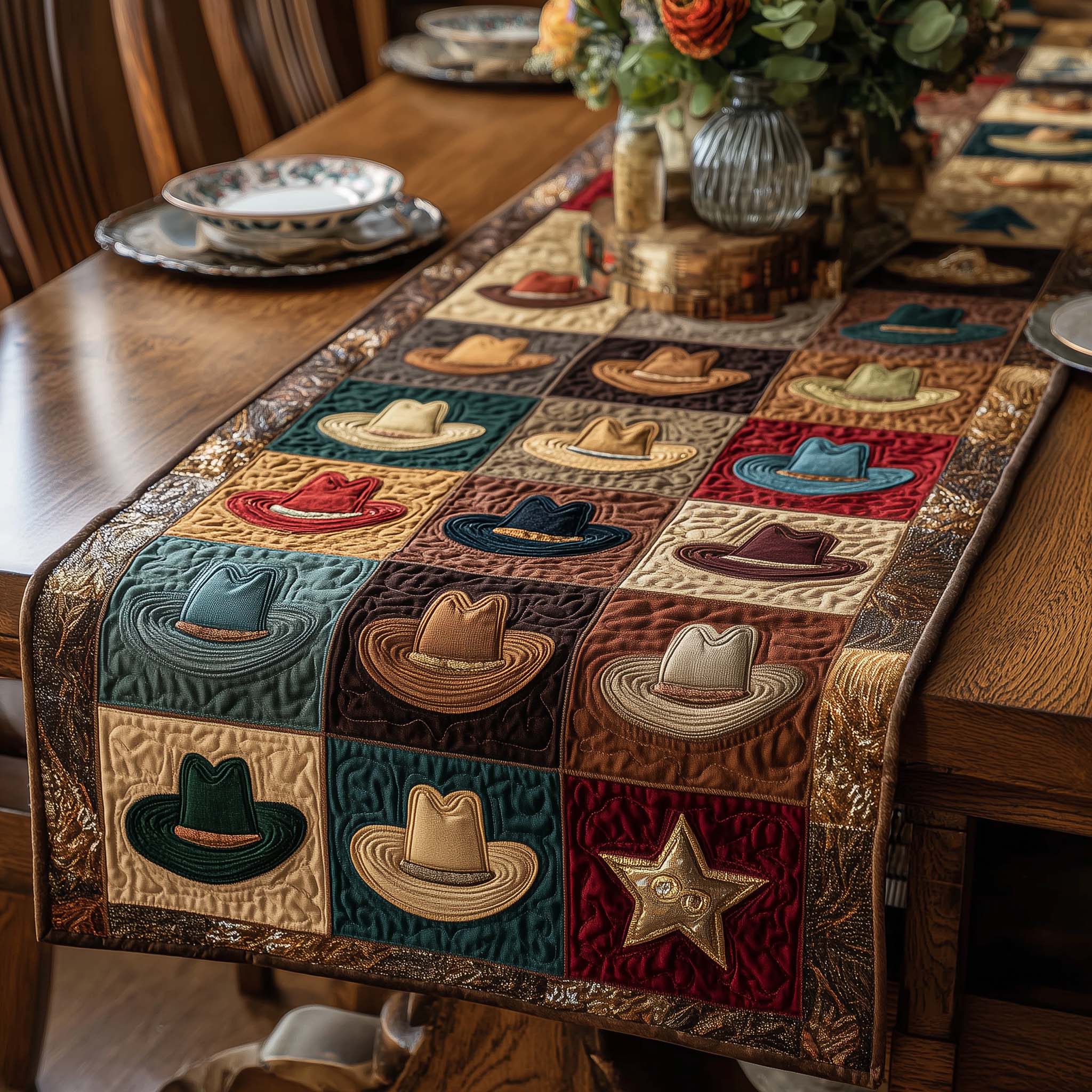 Desert Trails Quilted Table Runner Vintage Christmas Table Runners Cool Family Gifts For Christmas