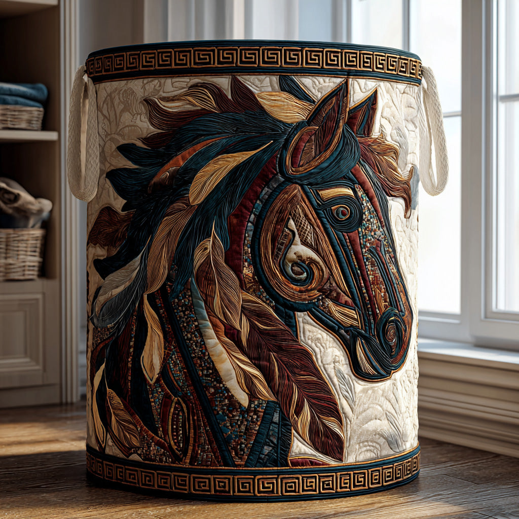 Desert Wind Quilted Laundry Basket Foldable Hamper Native American Christmas Gifts
