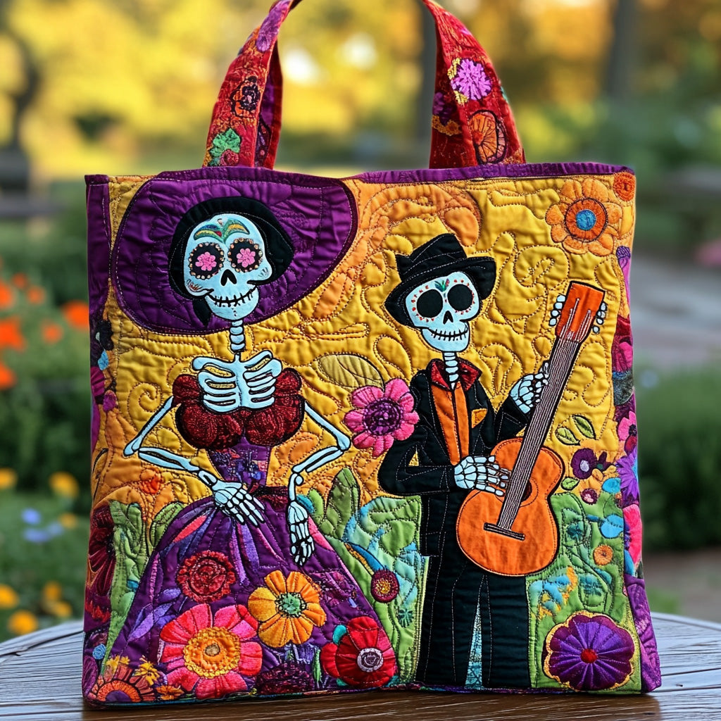 Dia de los Muertos Quilted Tote Bag Great Tote Bags Gifts For Mom Birthday