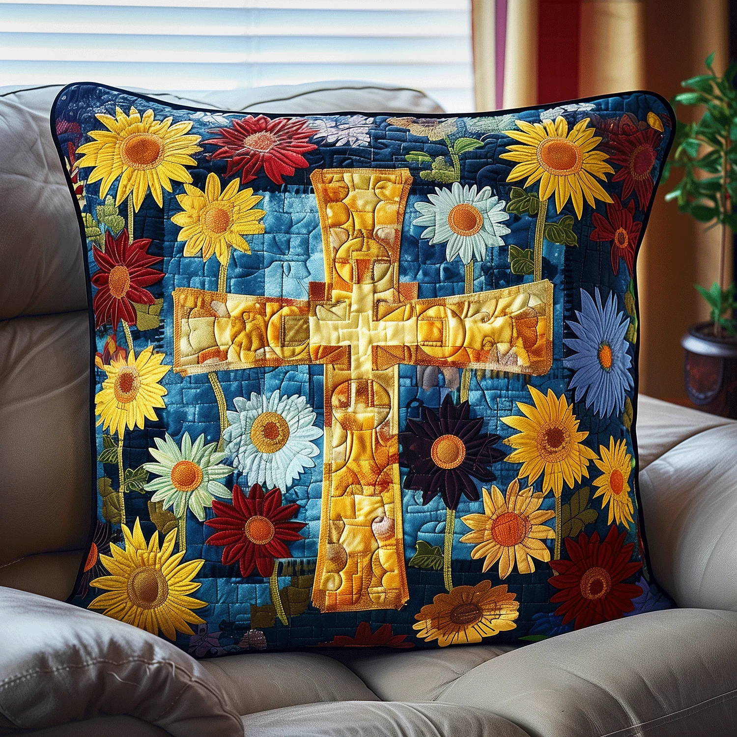 Divine Light Quilted Pillow Case Pillow Protector Covers Best Gift For Women