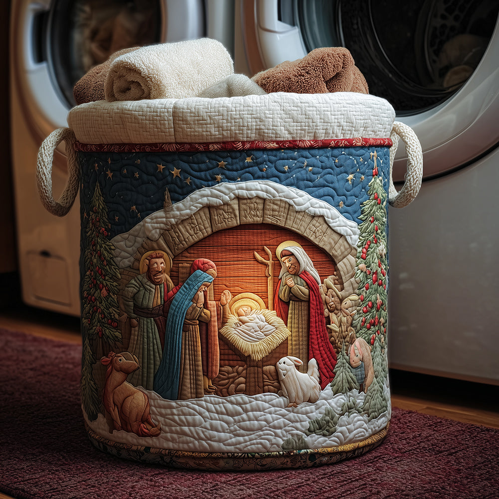 Divine Peace Quilted Laundry Basket Modern Laundry Hamper Great Gift Ideas For Grandma