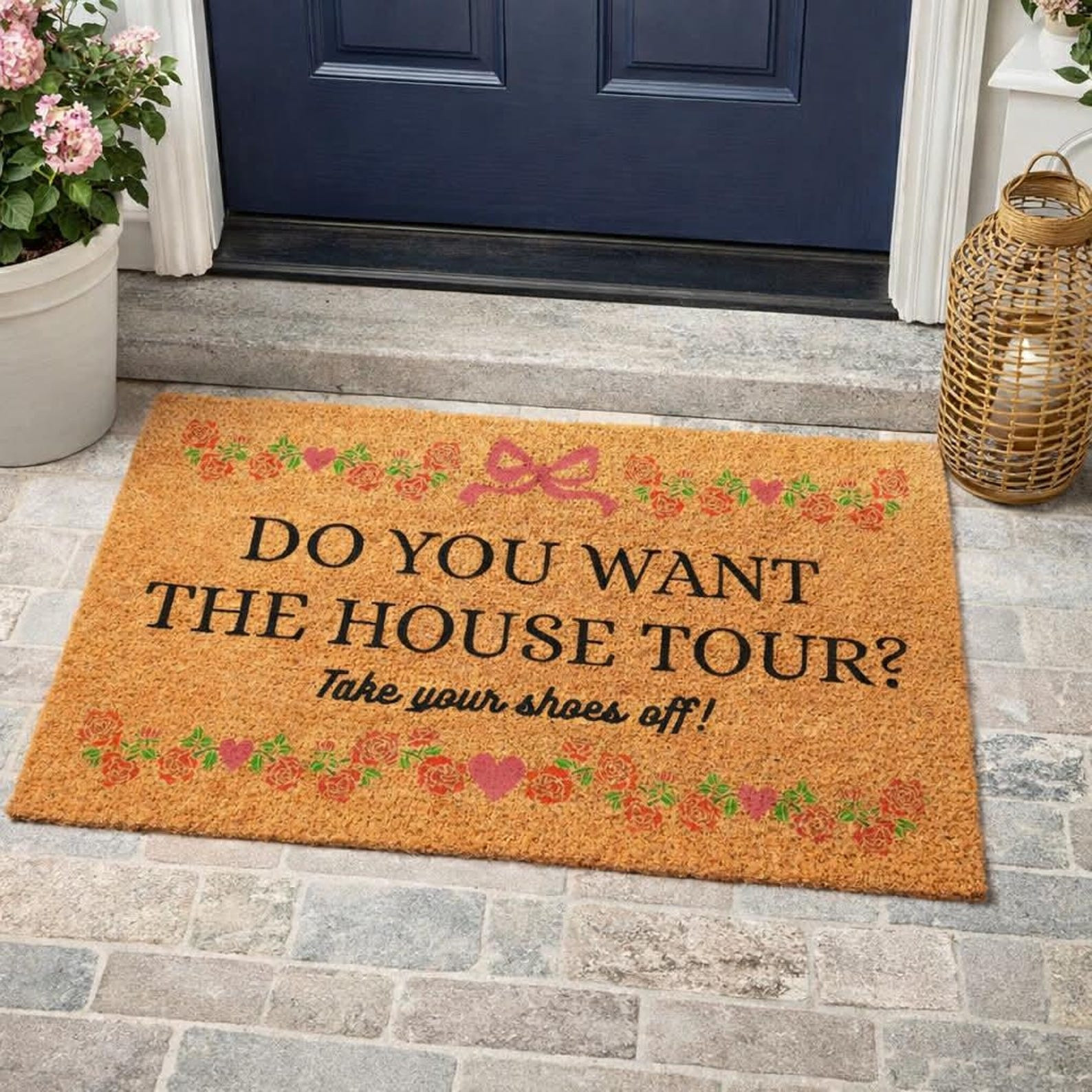 Do You Want The House Tour Doormat Take Your Shoes Off Door Mat Housewarming Gift Ideas