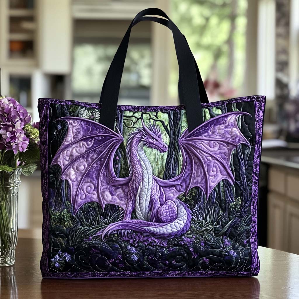 Dragon Jewel Spirit Quilted Tote Bag Best Totes For Women Meaningful Gifts For Mom
