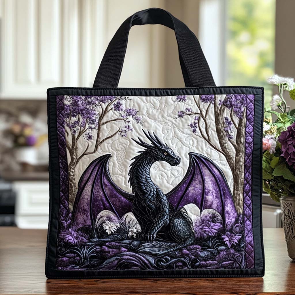 Dragon Moonlight Path Quilted Tote Bag Best Totes Good Gifts For Mom Birthday