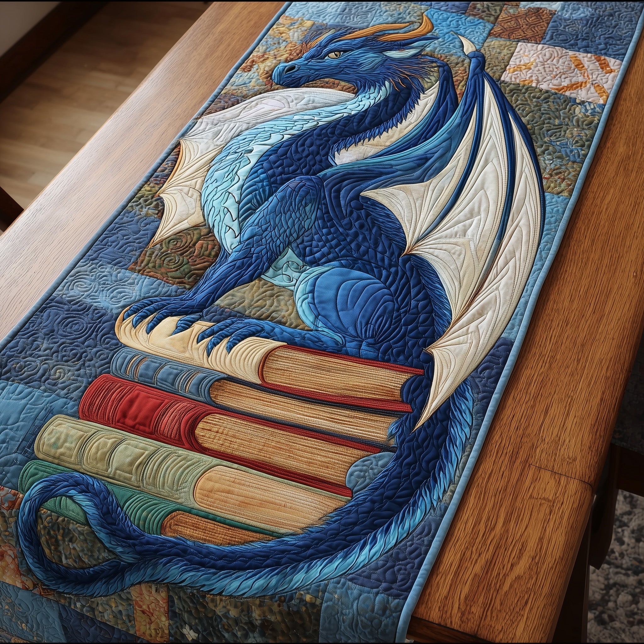 Dragon Quilted Table Runner Best Table Runner Best Gifts For Dragon Lovers