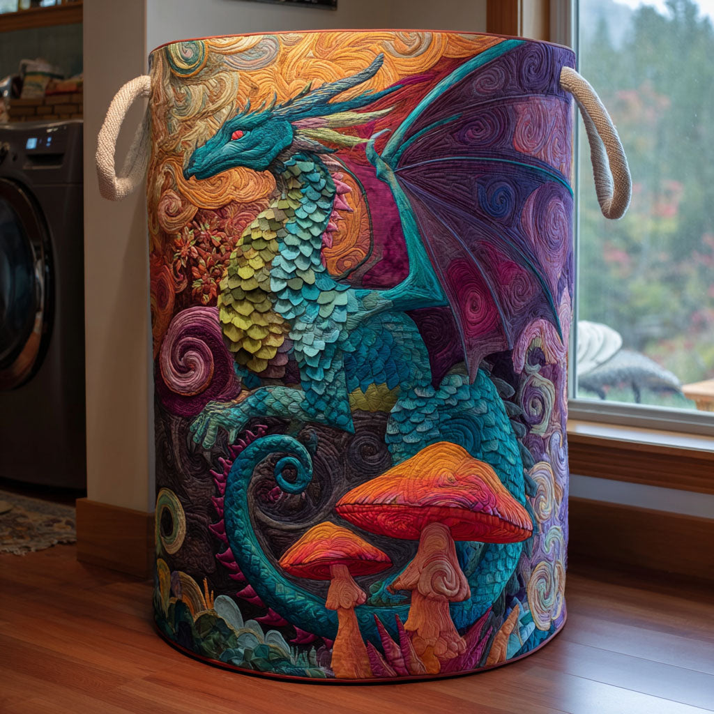 Dragon Realm Quilted Laundry Basket Laundry Room Decor Ideas Dragon Gifts For Dad